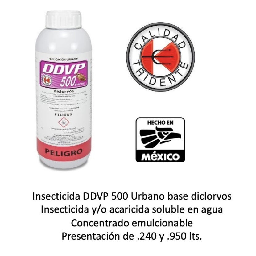 INSECTICIDA DDVP 500 URBANO BASE DICLORVOS